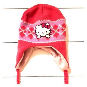 HELLO KITTY girls PINK ski hat
